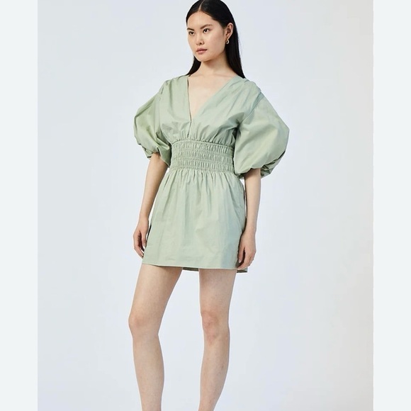 SUBOO Shia Sheered Waist Mini Dress Size X-Large - Picture 3 of 16